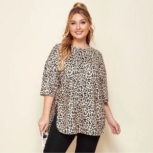 SHEIN Leopard Print Blouse